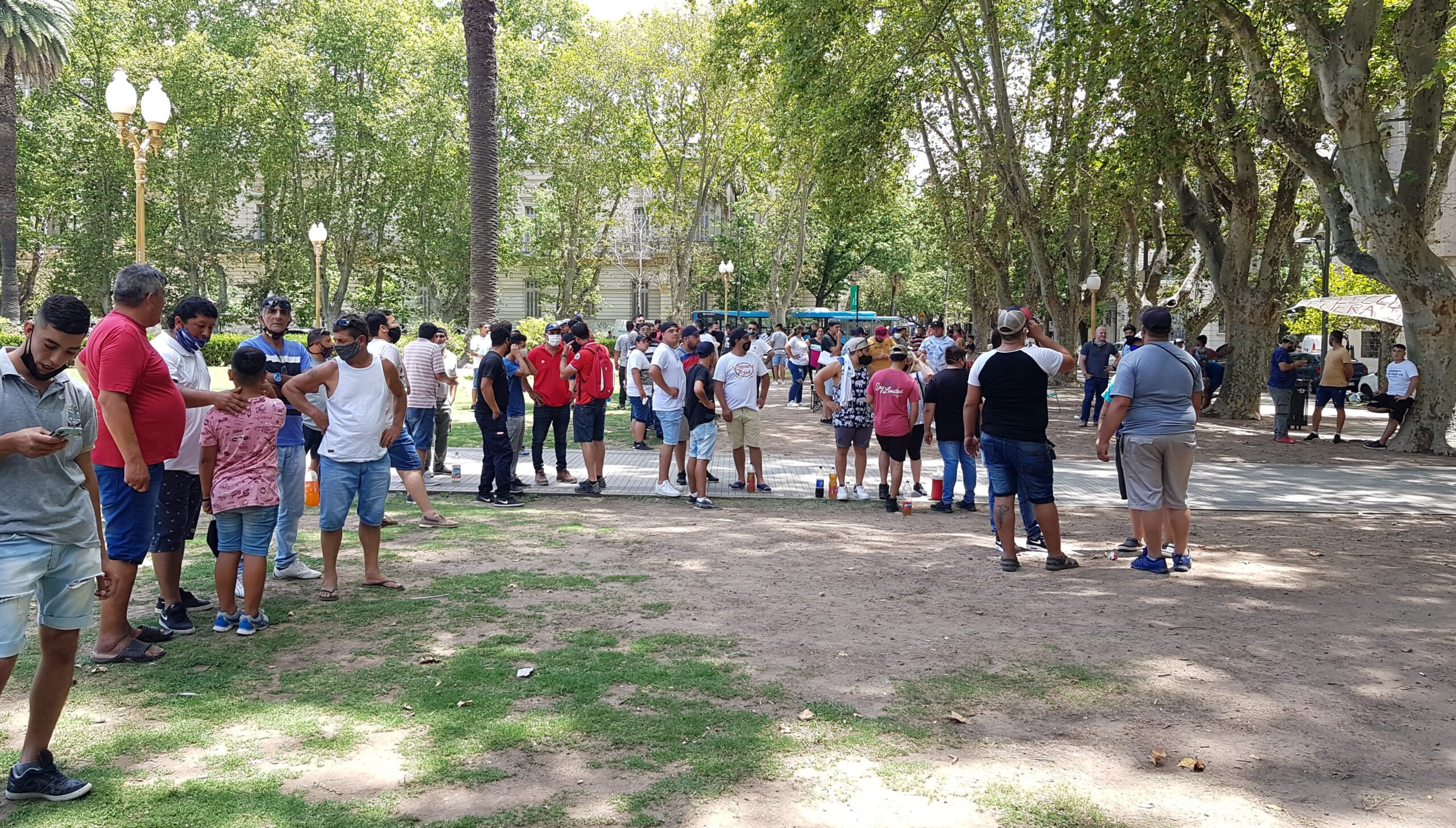 20210121 Protesta Socios y Trabajadores Cooperativa Portuaria en Rosario