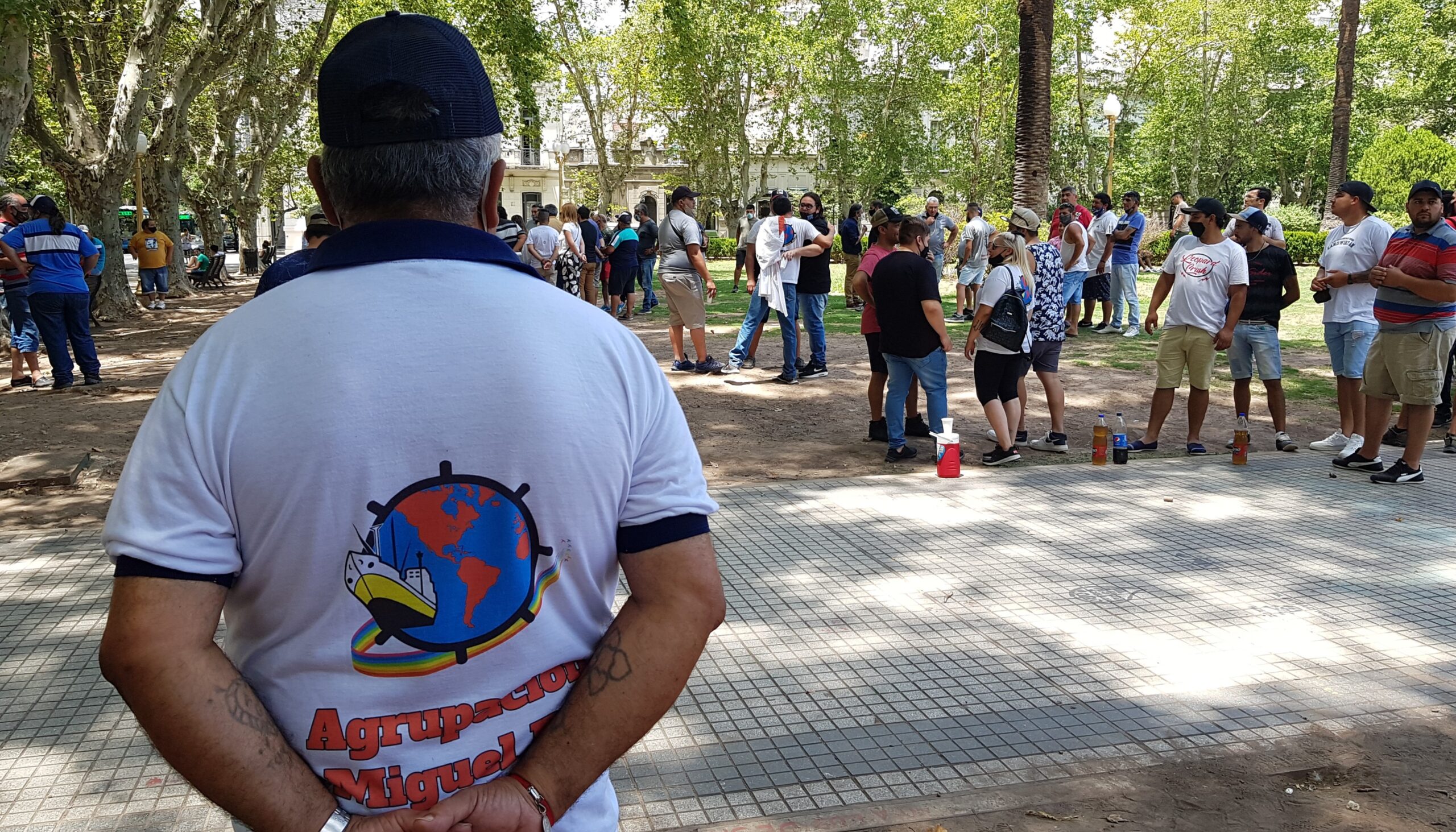 20210121 Protesta Socios y Trabajadores Cooperativa Portuaria en Rosario