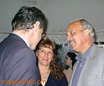 El saludo a todos los organizadores del Encuentro a través de Lidia Del Grosso y Raúl Garo