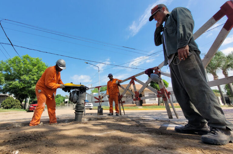 San Lorenzo: Finalizó una nueva etapa de la obra de cloacas en la zona norte