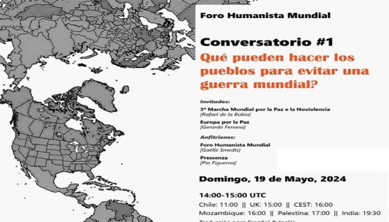 Foro Humanista Mundial busca transformar la realidad con encuentros virtuales