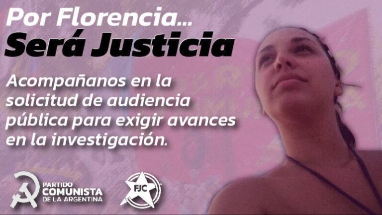 Por Florencia… Se hará justicia