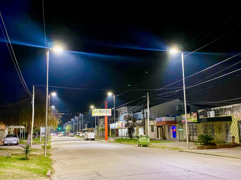 El 95% de San Lorenzo tiene luces led