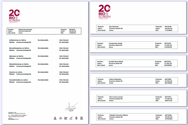 El intendente y sus secretarios se realizaron análisis toxicológicos